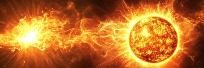 Solar Flare Eruption: Cosmic Dance of Fire and Energy