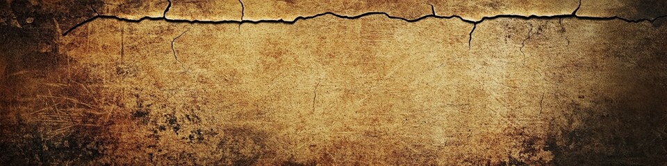 Fototapeta premium Vintage, craft background with cracked grunge texture. Empty abstract background.