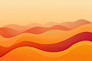 Fototapeta premium Abstract orange gradient flat design vector background. Minimal geometric background.