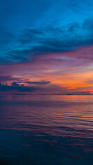 sunset over the ocean