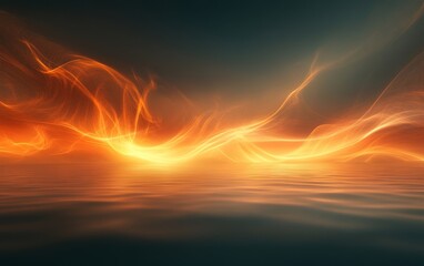 Fototapeta premium light blurs dissolve into dynamic digital cosmic landscapes., Generative AI