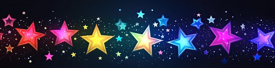 Stars hotel background. Universe star pattern with glowing stars. Night sky galaxy.