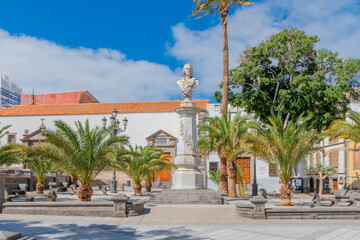 Plaza De San Francisco à Las Palmas Gran Canaria, quartier de la Vegueta, Canaries.