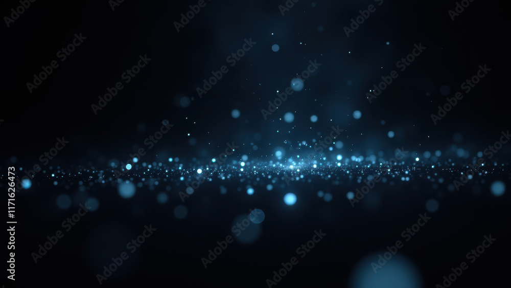 Poster image showing ai technology with a cosmic starry backdrop.