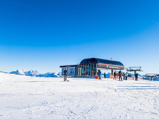 Naklejka premium Kitzbuhel, ski resort in Austrian Alps