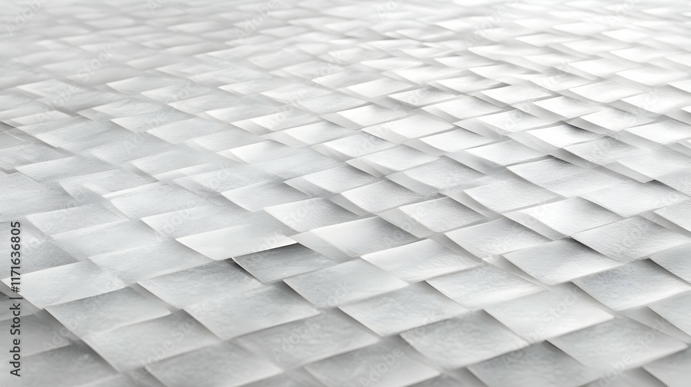 Poster abstract grayscale image of overlapping squares creating a textured, wave-like pattern. ideal for ba