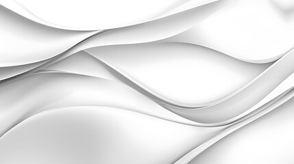 Fototapeta premium Abstract White Wave Form Design Background