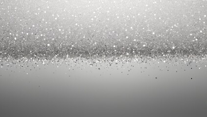 Abstract background, silver glitter, gradient, shimmer, luxury abstract bokeh background. Blurred glitter lights and sparkles. Magic festive backdrop for holiday, birthday, New Year, Christmas.