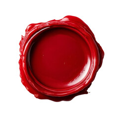 Empty red wax seal