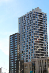modern new buildings, apartment buildings and offices in the city, skyscrapers