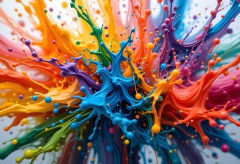 abstract background with splashes