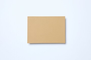 Paper card on white background