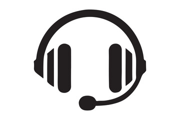 Minimalist headset icon