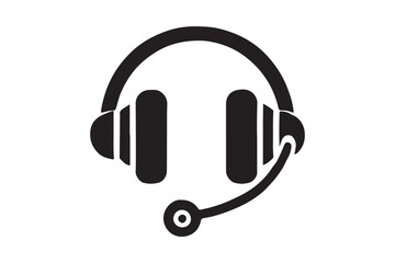 Minimalist headset icon