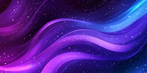 Obraz premium Abstract Galaxy Background with Swirling Purple and Blue Nebulas, Ideal for Space and Astronomy Themes