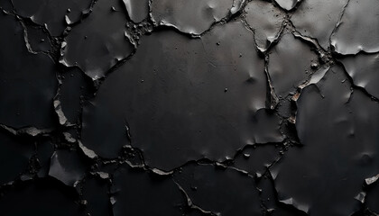 Obraz premium Dark abstract background, charcoal, cracked texture