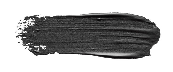 Black brush stroke isolated on white background. Ink abstract stroke. Watercolor brush stroke....