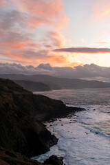 sunset over the ocean