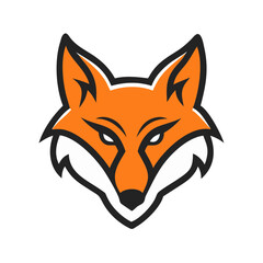 Create a cunning fox mascot logo.