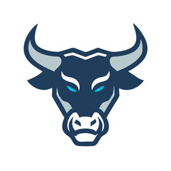 Create a raging bull mascot logo.