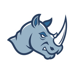 Fototapeta premium Create a raging rhino mascot logo.