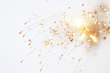 Abstract gold firework cascade vibrant background high-quality visual bright atmosphere creative concept
