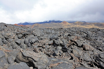 Lava field in Kamchatka peninsula, Russia