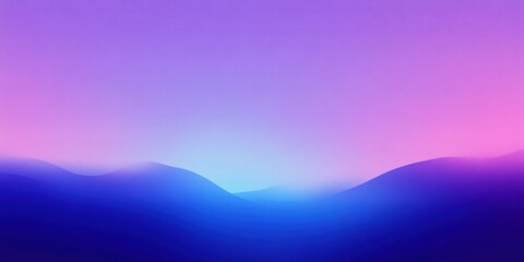 abstract landscape, purple and blue gradient, smooth horizon, tranquil water surface, minimalist design, ethereal atmosphere, digital art, soft lighting, dreamy mood, vibrant colors, surreal environme