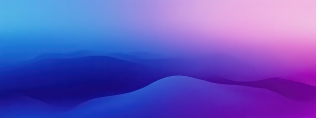 abstract landscape, purple and blue gradient, smooth horizon, tranquil water surface, minimalist design, ethereal atmosphere, digital art, soft lighting, dreamy mood, vibrant colors, surreal environme