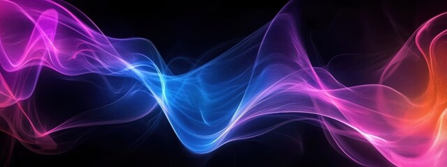 Fototapeta premium cosmic energy flow, nebula, aurora borealis, swirling colors, deep space, starry background, ethereal light, celestial waves, vibrant purple and blue, galaxy, interstellar, dreamy atmosphere, luminous