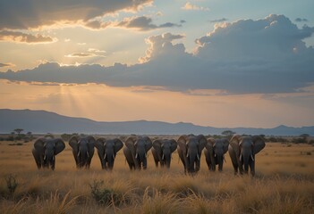 sunrise over the field
