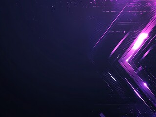 Abstract Purple Glowing Lines Digital Art Background