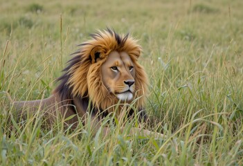 lion cub in the grass