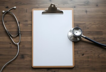 clipboard with stethoscope