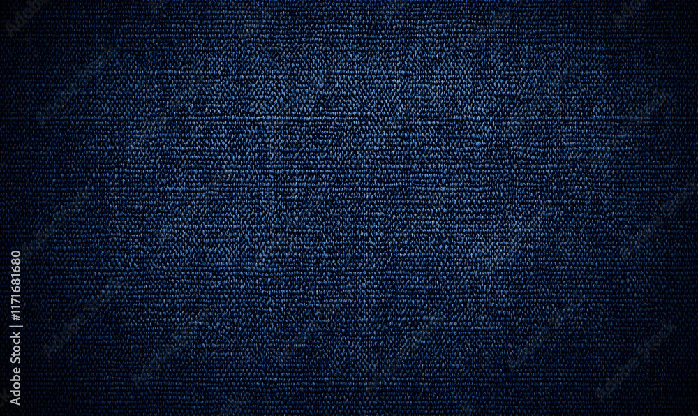 Poster deep blue textured fabric background, perfect for design projects needing a rich, sophisticated back