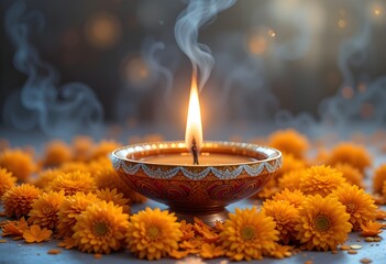 incense sticks in a buddhist temple