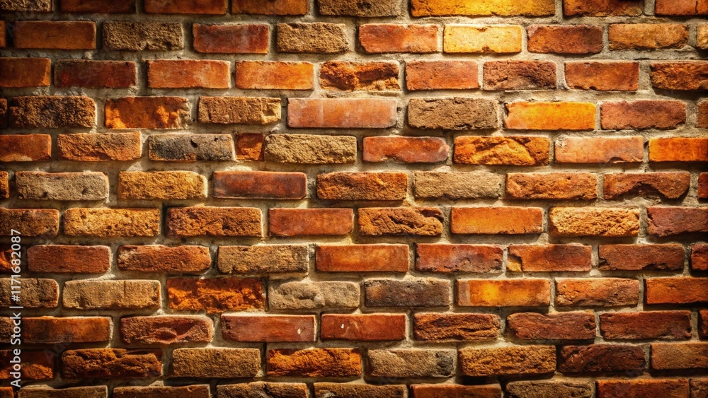 Aufkleber a rustic brick wall serves as textured backdrop in this stock photo, adding a sense of warmth and ch