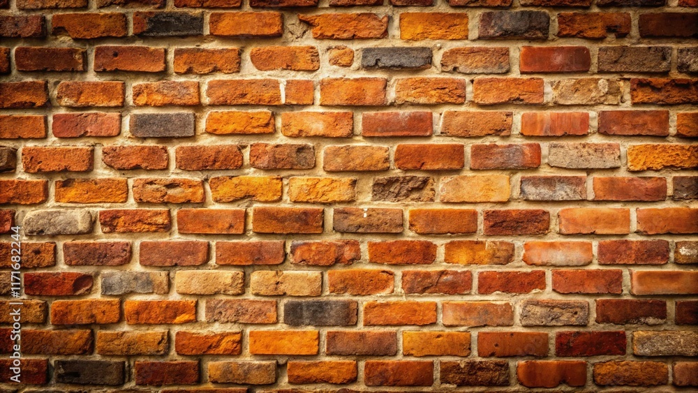 Aufkleber a rustic brick wall serves as textured backdrop in this stock photo, adding a sense of warmth and ch