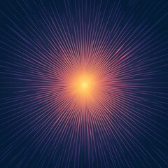 Obraz premium Abstract burst of light, radiating lines, vibrant colors, dark background.