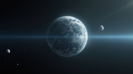 Fototapeta premium Mysterious Spherical Object Discovered During Space Mission
