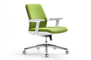 Fototapeta premium Task Chair Before Isolated and White Background