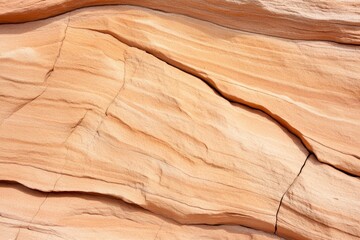 The image is of a rock with a rough texture and a jagged edge