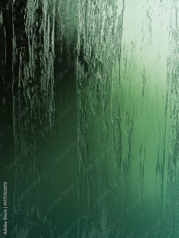 Poster ideal for a digital design project, green gradient background with a textured grain