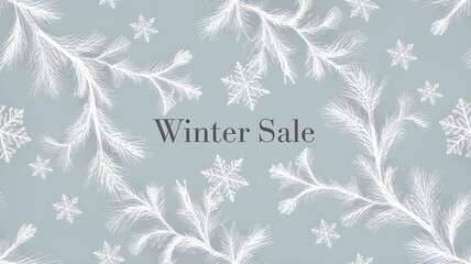 Obraz premium winter sale poster design