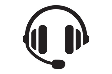 Minimalist headset icon