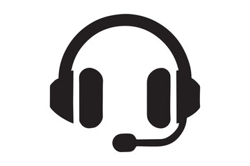 Minimalist headset icon