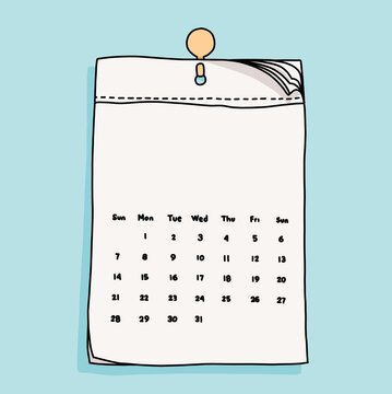 Simple Minimalist Calendar Design 2025