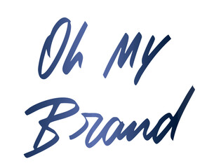 Fototapeta premium Oh my brand