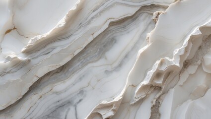 Obraz premium Detailed view of glossy white marble surface