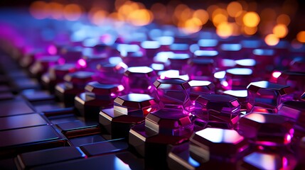 Obraz premium purple disco ball